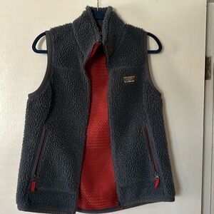 LL Bean Women’s Fleece Vest Size S